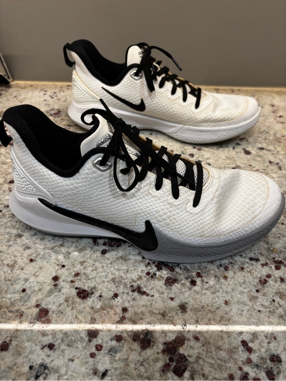Nike Men’s Mamba Focus TB White and Black Training Sneakers
